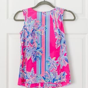 Lilly Pulitzer Iona Sleeveless Silk Shell XXS
